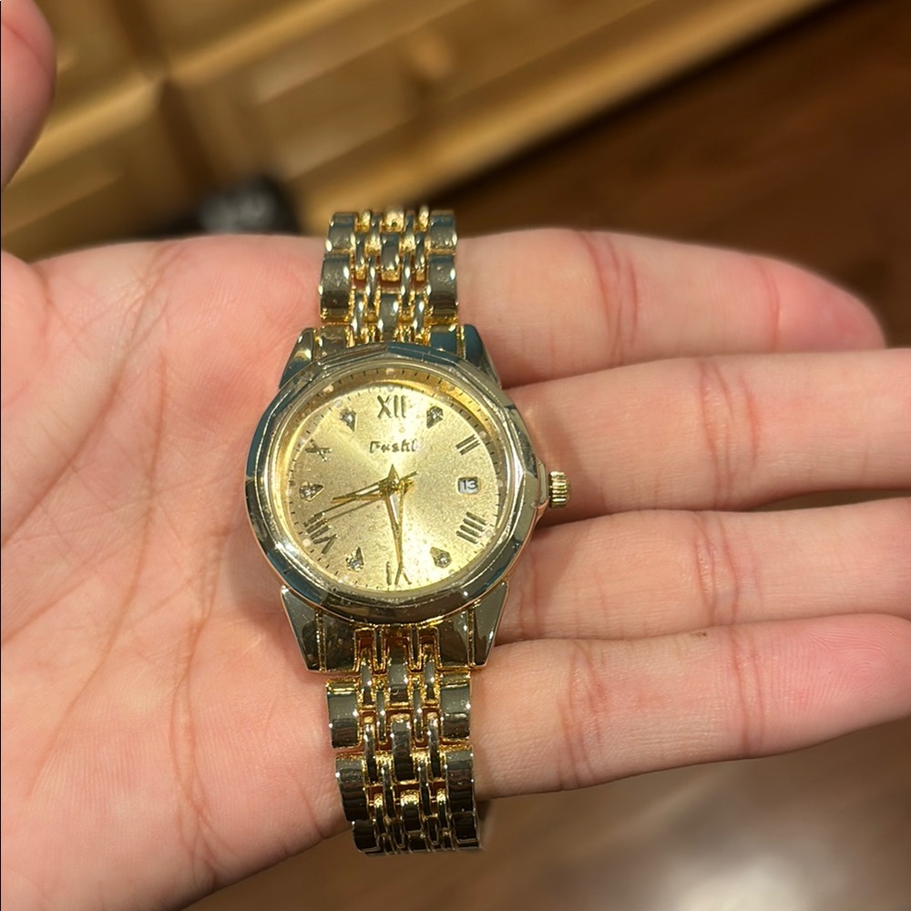 Fossil Two-Tone Gold and Silver Watch